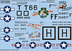 Kitsworld Kitsworld 1/144 Scale Decal Sheet B-29 Superfortress 
