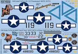 Kitsworld Kitsworld  - 1/48 Scale Decal Sheet P-47 Thunderbolt 