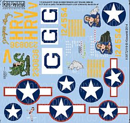 Kitsworld Kitsworld  - 1/72 Scale Decal Sheet B-17F Flying Fortress 