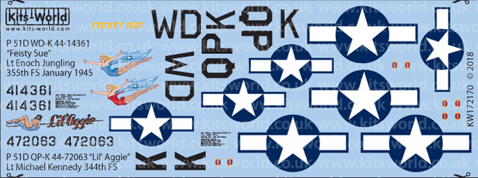 Kitsworld 1-72 Scale P-51D Mustang  